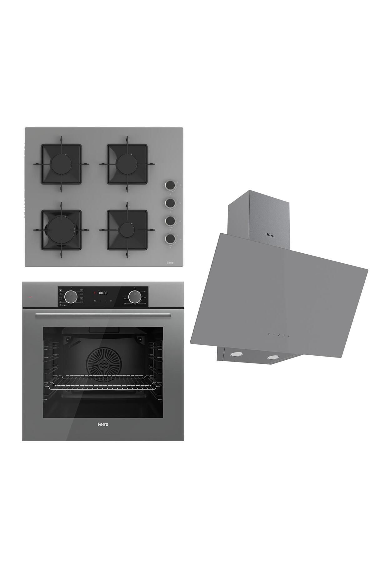 Fryart Ss Serisi Gri Set (ss208 Xe63cpr D079 ) - Kare Emaye Izgara